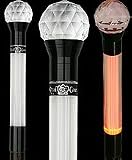 Walking Cane - Crystal Ball Handle w/red light