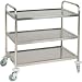 3 Tier Flat Pack Trolley (Stainless Steel) – 855Lx535Wx940mmH – ideal for hotels, restaurants and care homes