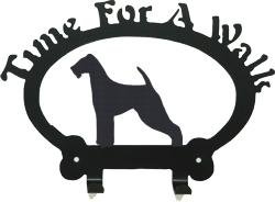 Dog Leash Hook - Airedale (Time for a Walk)