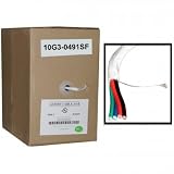 Cable Wholesale 14/4 (14AWG 4C) 105 Strand/0.16mm Speaker Cable, CM / Inwall Rated, Oxygen-Free, White, 500 ft, Pullbox
