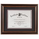 Click here to buy Dax Two-Tone Walnut/Black Document Frame Desk/Wall 11x14 Matted to 8-1/2x11 N15786ST / DAXN15786ST by Dax Manufacturing Inc.
