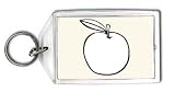 Apple (b And W) Keychain