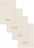 Heritage Lace Downton Abbey Downton Village Tea Towels, 17 by 27-Inch, Cream, Set of 4