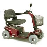 Celebrity X 4-Wheel Scooter w/ 40 AH Batteries & Charger + Flat Free Tires - Color Candy Apple Red