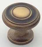 1 Dia Antique Brass Knob