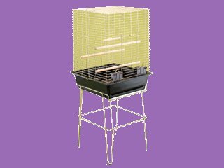 Hagen Motel Cockatiel Cage Antique Brass Painted - Hagen B4050