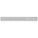 Starrett C604RE-6 Spring Tempered Steel Rule With Inch Graduations, 6" Length, 3/4" Width, 3/64" Thickness
