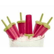 Tovolo Green Shooting Star Ice Pop Molds, Set of 6