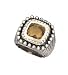 925 Silver & Citrine Ring with 18k Gold Accents Sizes 6-8