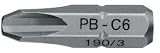 PB Robertson Tipped Screwdriver bits shape C 1/4 (6.3 mm) size:1