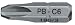 PB Robertson Tipped Screwdriver bits shape C 1/4 (6.3 mm) size:1
