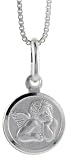 Sterling Silver Guardian Angel Medal 3/8