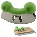 Furi Rachael Ray Froggy Double-Bladed Mezzaluna with Wooden Cutting Board and Non-Slip Mat