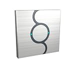 DR-2 DESIGNER CHROME TOUCH LIGHT SWITCH 2 GANG w/ DIMMER