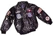 Kid's Leather Bomber Jacket