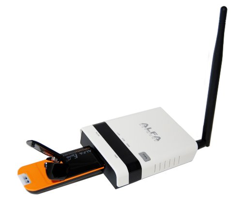 Alfa Fly3G USB Mobile 3G Modem with 802.11b,g,N 3G Wide-Coverage WiFi Mobile Router - Create your very own WiFi Hotspot and surf the web at 3g speeds with no limits to the number of Wifi enabled computers and other devices that can join you.