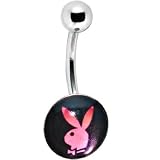 Playboy Pink Foil Logo Belly Button Ring - B0002UPI7I