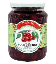 Pitted Sour Cherries Compote (bende) 24oz