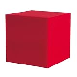 Auralex 12CUBERED 12 CornerFill Cube; 2- 12x12x12 Pieces in Red; Covers 4 Linear Feet