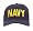Navy Blue NAVY Gold Lettering Cap