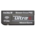 SanDisk SDMSPH-512-A10 512 MB Ultra II Memory Stick PRO Card (Retail Package)