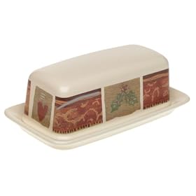 Pfaltzgraff Holiday Spice Covered Butter Dish