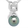 Hope Black Akoya Cultured Pearl Pendant