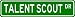 TALENT SCOUT Street Sign ~ Custom Aluminum Street Signs