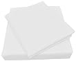 Microfiber Spa Quality Bed Sheet Set, Twin Size, White, 3-Pieces