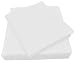 Microfiber Spa Quality Bed Sheet Set, Twin Size, White, 3-Pieces