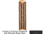 Wine Cellar Innovations Designer Series Collection Premium Redwood with Midnight Black Stain Curved Corner 72x25x25-in.