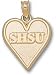 Sam Houston St. Bearkats Solid 10K Gold ''SHSU'' Heart Pendant