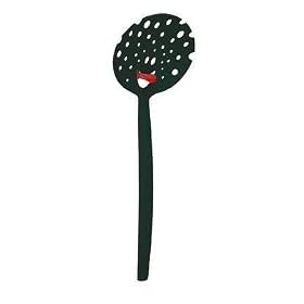 Koziol Design Donna Round Strainer Spoon, Black by Koziol