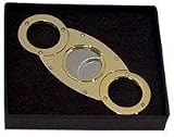 Gold Metal Cigar Cutter with Box