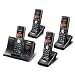 Uniden 5.8GHz Digital Cordless Phone with Digital Answering System and 3 Extra Handsets in Black (Model# TRU9280-4)