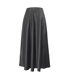 Plus Size Satin Circle Skirt