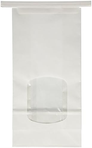 25 1 Lb. Tin Tie Bag Bakery Bag w/ Window - White by Premium Bags