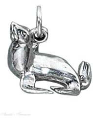 Sterling Silver 3D Sea Lion Animal Ocean Nautical Charm