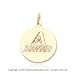 14k Yellow Gold Arizona Diamondbacks Circle Pendant