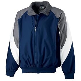 Tri-Color Nylon Jacket Fleece Lined by Augusta Sportswear (in 7 colors, Style# 5675)