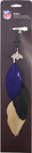 Baltimore Ravens Fan Feather Hair Clip