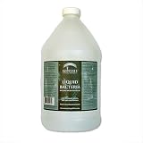 Ginesis Liquid Bacteria - Natural Water Treatment for Water Gardens, Ornamental Ponds, safe for fish, pets and humans. Removes waste, muck, sludge NATURALLY AND SAFELY for backyard ponds. 128oz Bottle (1 gallon)