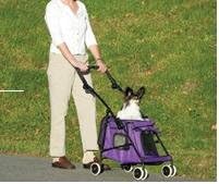 Plaid Green Guardian Gear Pet Stroller (Color Plaid Green)