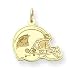 14K Carolina Panthers Small Helmet Charm