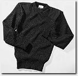 WOOLLY PULLY® SWEATER CREW NECK, BLACK