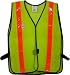 Safety Vests Lime Standard (1.5 inch Orange Stripes)