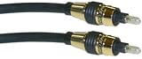 Premium Grade Digital Fiber Optic Cable, Gold Connector, 7.0mm 6 ft