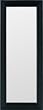 Gallery Solutions Black Locker Mirror, 4 by 12-Inch