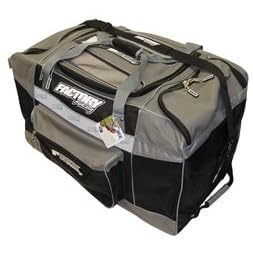 MotoCross ATV Dirt Bike Gear Duffel Bag Silver