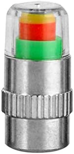 4 x Car Auto Tire Monitor Valve Dust Cap Pressure Indicator Eye Alert, 2.4 Bar